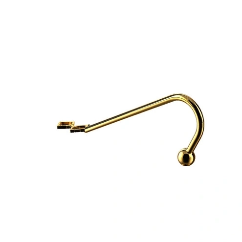 Anal Hooks 3867 Golden LOCKINK Anal Adjustable Set Hook AllNight 0120
